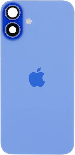 Задно Стъкло С Магнит W Magsafe И Nfc И Фенер Flex iPhone 16 Plus Сервизен Пакет Ултрамарин