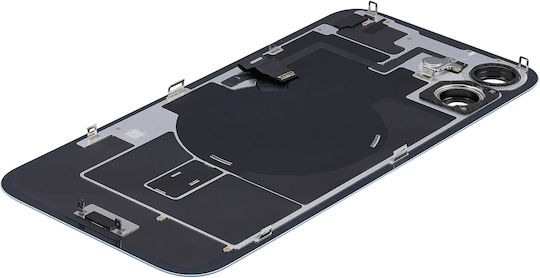 Задно Стъкло С Магнит W Magsafe И Nfc И Фенерче Гъвкав За iPhone 16 Plus Uk Eu Версия Оригинален Oem Тюркоазен