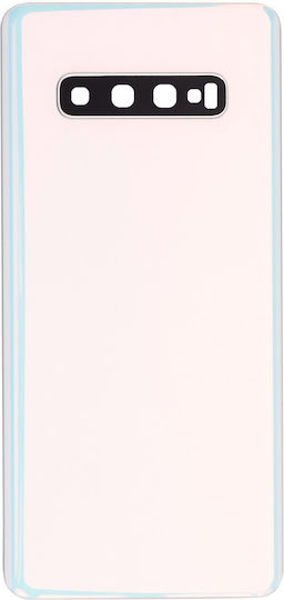 Back Cover Glass Camera Lens Samsung Galaxy S10 Plus Service Pack Prism White