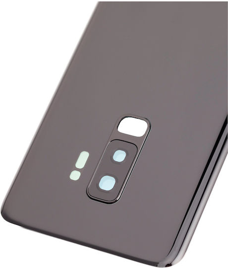Задно Стъкло За Камера Капак Samsung Galaxy S9 Plus Без Лого Следпродажбен Плюс Полунощно Черен