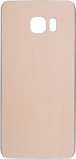 Back Cover Glass Samsung Galaxy S6 Edge No Logo Aftermarket Plus Gold