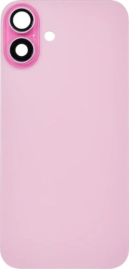 Back Glass W Magsafe Magnet Iphone 16 Plus No Logo Aftermarket Pink