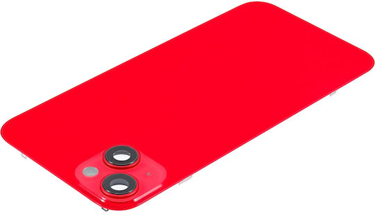 Sticlă Spate Cu Magnet Magsafe Pentru iPhone 14 Plus Aftermarket Roșie Fără Logo