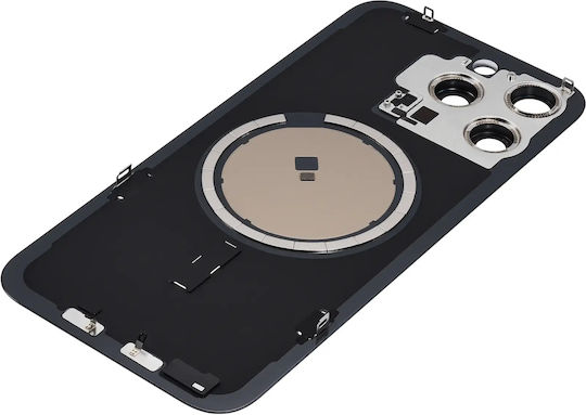 Back Glass W Magsafe Magnet Iphone 15 Pro Max No Logo Aftermarket Blue Titanium