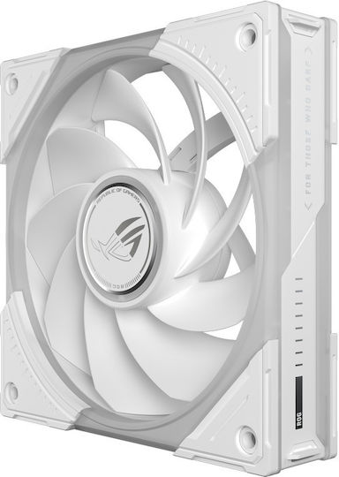 Rog Eurux GR120 Reverse Blade Case Fan 2200rpm 70cfm with ARGB Lighting and 4-Pin PWM Connection White Edition