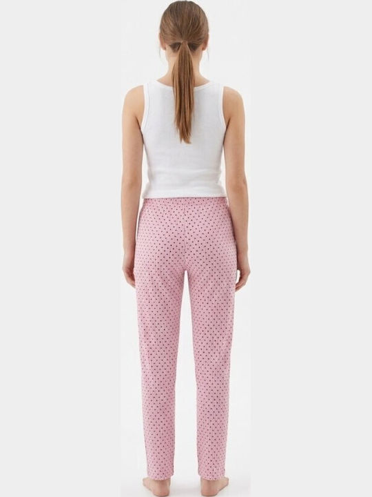 Soccus Soccus Damen Schlafanzug & Pyjamas Winter Baumwollene Hose Rosa