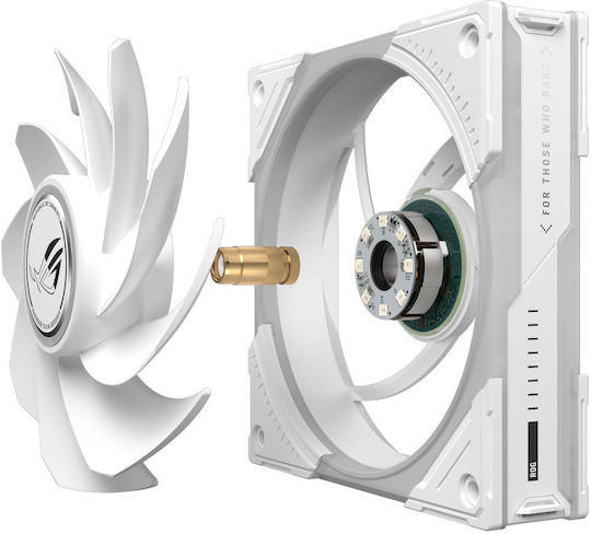 Rog Eurux GR120 Reverse Blade Case Fan 2200rpm 70cfm with ARGB Lighting and 4-Pin PWM Connection White Edition