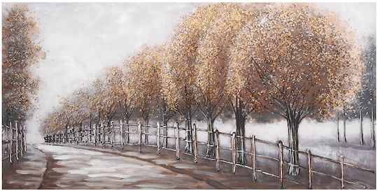 Wall Canvas Painting Handmade Oil Painting 120x60 Embossed Keskor 82591