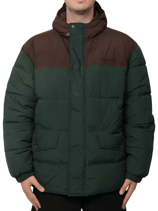 Мъжко яке Puffer Тъмнозелено