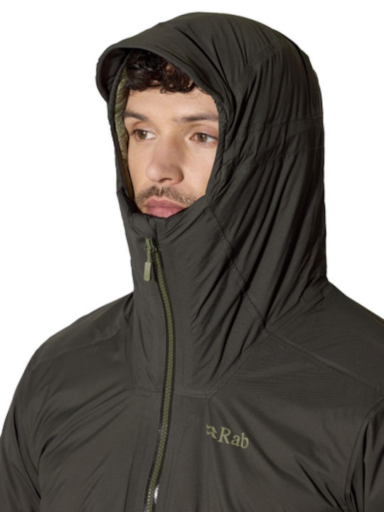 Microlight Herren Jacken Puffer Wasserdicht Dunkle Armee