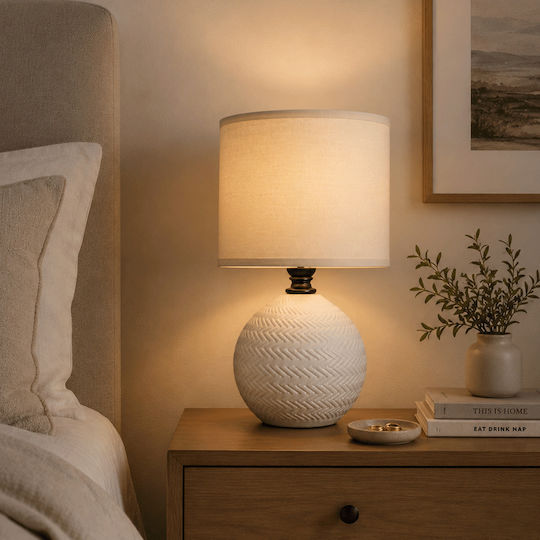 Fabric Table Lamp for E14 Socket