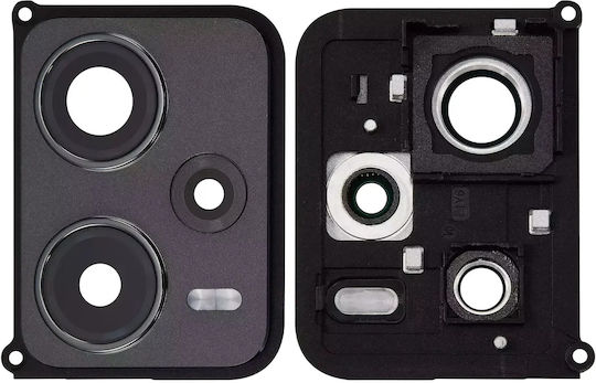 Back Camera Lens Bracket Bezel Xiaomi Redmi Note 12 Pro Plus Obsidian Black