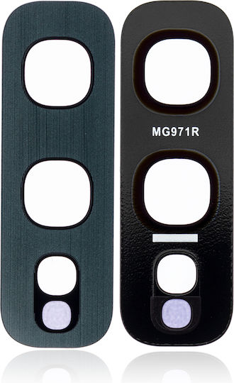 Nur Rückkamera-Objektivglas mit Kleber Samsung Galaxy S10e Prisma-Grün 10 Stück