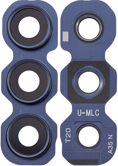 Back Kamera Glas Halterung Samsung Galaxy A35 5G A356 2024 Marineblau