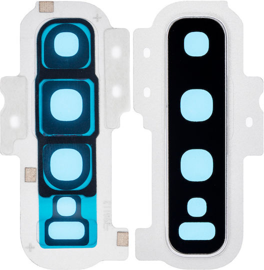 Rückkamera Objektivabdeckung Rahmenring Samsung Galaxy S10 Plus Prism Weiß