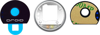 Back Camera Lens Bracket Flash Defuser Motorola Moto Z Droid Xt1650-01 2016 Silver