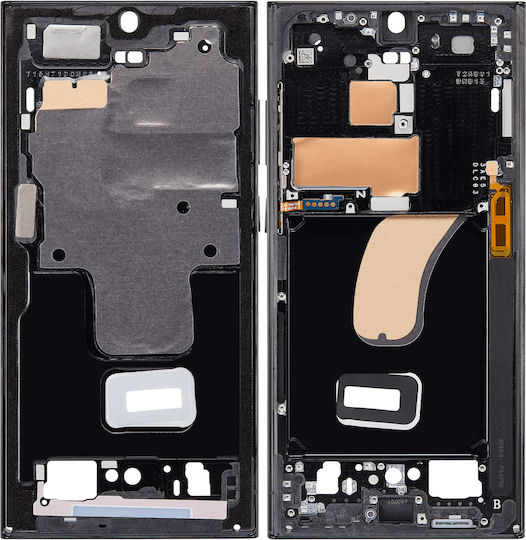 Mid-frame Housing Samsung Galaxy S23 Ultra 5g Us & International Version Phantom Black
