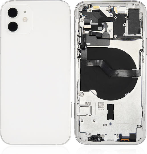 Back Housing W Small Parts Iphone 12 Eu Global Version Aftermarket Plus White