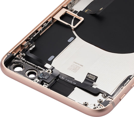 Back Housing Small Components Pre-installed Iphone 8 Plus No Logo Aftermarket Plus Gold