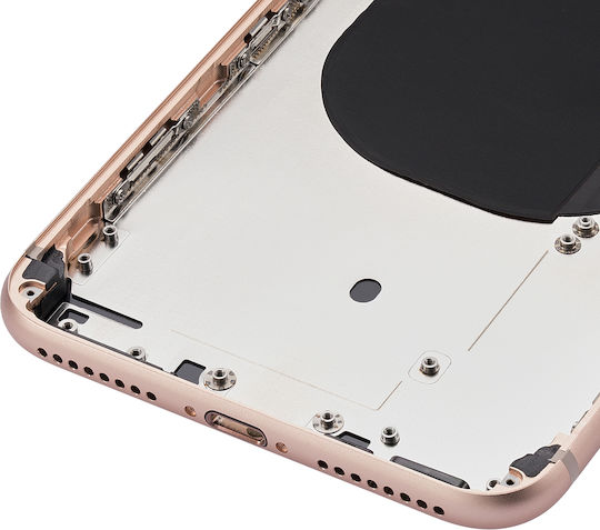 Back Housing Small Components Pre-installed Iphone 8 Plus No Logo Aftermarket Plus Gold