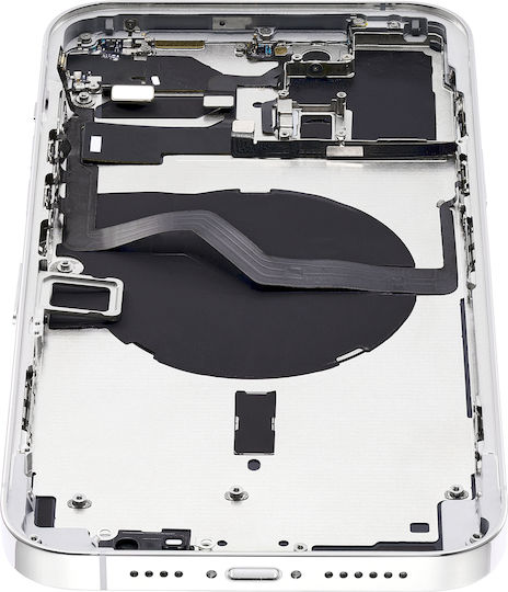 Back Housing W Small Parts Iphone 12 Pro Max Eu Global Version Aftermarket Plus Silver