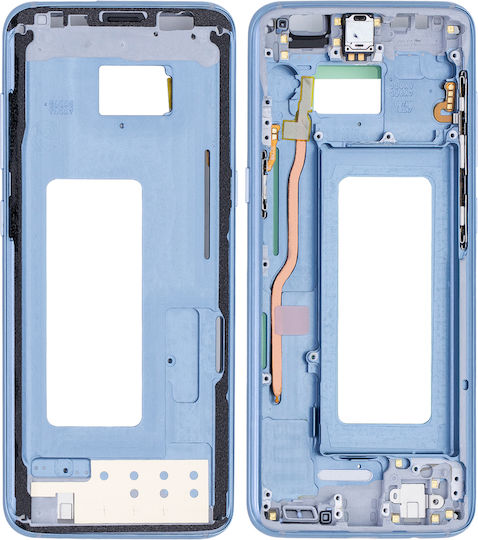 Mid-frame Housing Samsung Galaxy S8 Small Parts Coral Blue
