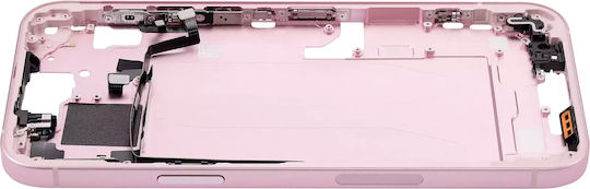 Mid-frame Housing W Small Parts Iphone 15 Plus Us Version Aftermarket Plus Pink