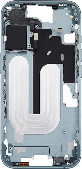 Mid-frame Housing Power Volume Button Iphone 16 Us Version Aftermarket Plus Teal