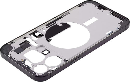 Mid-frame Housing W Small Parts Iphone 15 Pro Max Eu Global Version Aftermarket Plus Black Titanium
