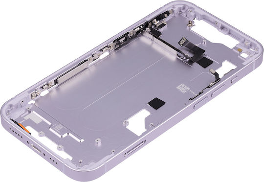 Mid-frame Housing W Small Parts Iphone 14 Eu Global Version Aftermarket Plus Purple