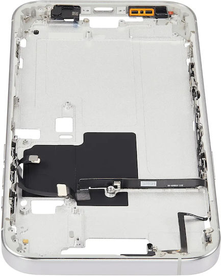 Mid-frame Housing Power Volume Button Iphone 16 Pro Max Eu Global Version Aftermarket Plus White Titanium
