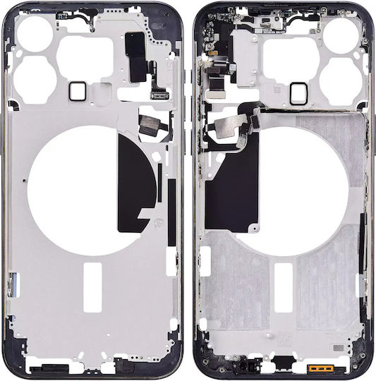 Mid-frame Housing W Small Parts Iphone 15 Pro Max Us Version Aftermarket Plus Blue Titanium