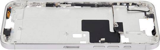 Mid-frame Housing Power Volume Button Iphone 16 Pro Max Eu Global Version Aftermarket Plus White Titanium