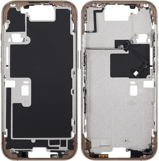 Mid-frame Housing Power Volume Button Iphone 16 Pro Eu Global Version Aftermarket Plus Desert Titanium