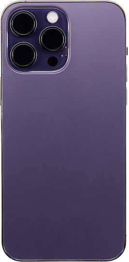 Back Housing W Small Parts Iphone 14 Pro Max Us Version Aftermarket Plus Deep Purple