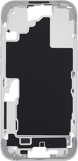 Mid-frame Housing Power Volume Button Iphone 16 Eu Global Version Aftermarket Plus White