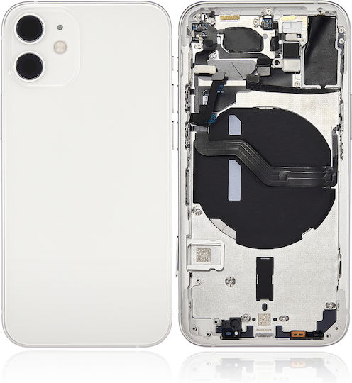 Back Housing W Small Parts Iphone 12 Mini Eu Global Version Aftermarket Plus White