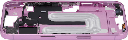 Mid-frame Housing Power Volume Button Iphone 16 Eu Global Version Aftermarket Plus Pink