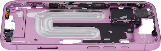 Mid-frame Housing Power Volume Button Iphone 16 Eu Global Version Aftermarket Plus Pink