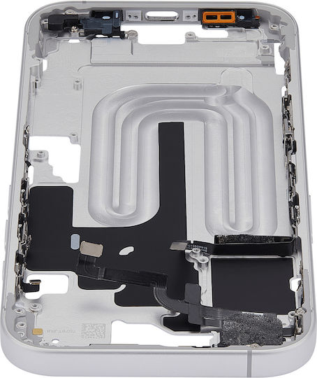 Mid-frame Housing Power Volume Button Iphone 16 Eu Global Version Aftermarket Plus White