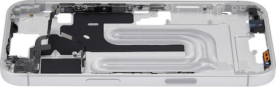 Mid-frame Housing Power Volume Button Iphone 16 Eu Global Version Aftermarket Plus White