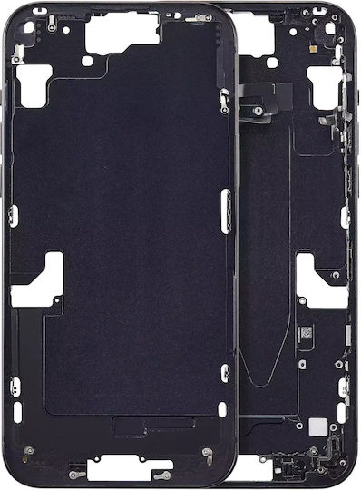 Mid-frame Housing W Small Parts Iphone 15 Plus Eu Global Version Aftermarket Plus Black