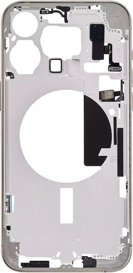 Mid-frame Housing W Small Parts Iphone 15 Pro Max Us Version Aftermarket Plus Natural Titanium