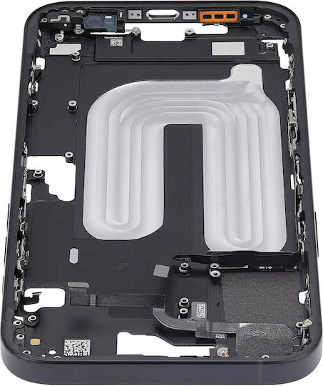 Mid-frame Housing Power Volume Button Iphone 16 Plus Us Version Aftermarket Plus Black