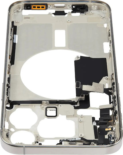 Mid-frame Housing W Small Parts Iphone 15 Pro Max Us Version Aftermarket Plus White Titanium