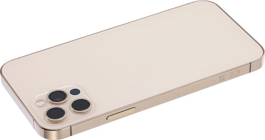 Back Housing W Small Parts Iphone 12 Pro Eu Global Version Aftermarket Plus Gold