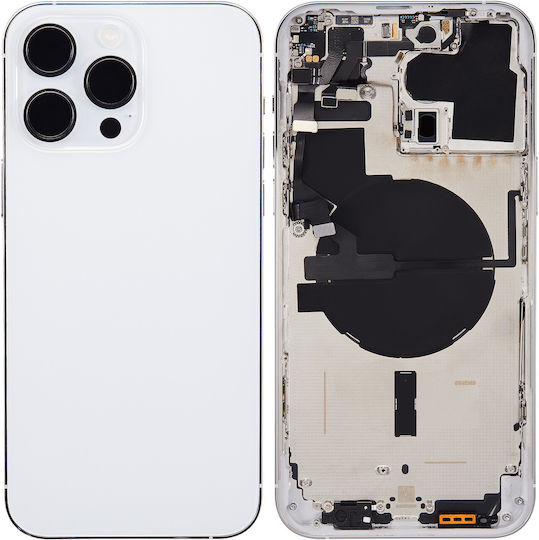 Back Housing W Small Parts Iphone 14 Pro Max Us Version Aftermarket Plus Silver