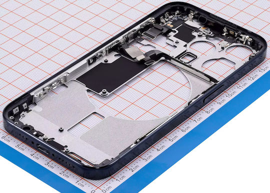Mid-frame Housing W Small Parts Iphone 15 Pro Us Version Aftermarket Plus Blue Titanium