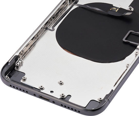 Back Housing Small Components Pre-installed Iphone X No Logo Aftermarket Plus Space Gray