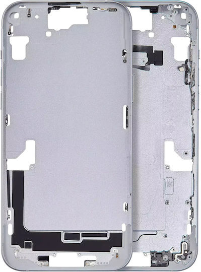Mid-frame Housing W Small Parts Iphone 15 Plus Eu Global Version Aftermarket Plus Blue